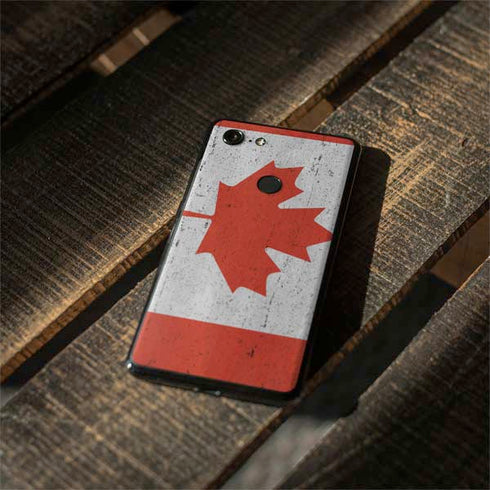 Canada Flag Distressed Google Pixel 3 Skin